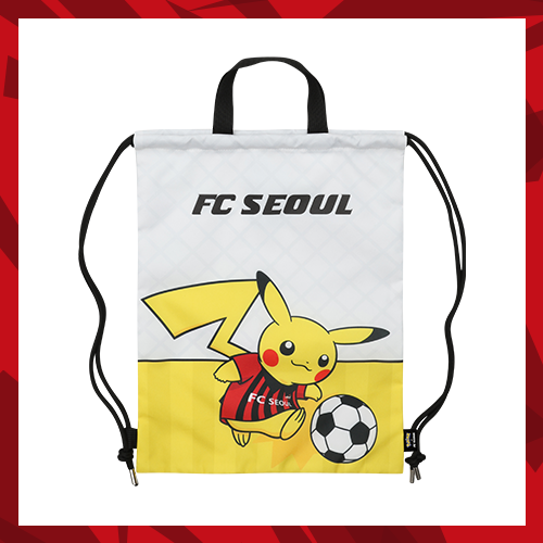 FC Seoul x Pokemon 比卡超運動束口袋(白色)